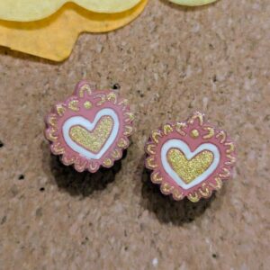 Boucles d'oreilles "milagritos" rose
