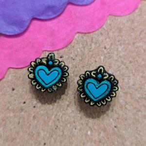Boucles d'oreilles "milagritos" bleu