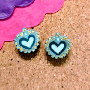 Boucles d'oreilles "milagritos" vert