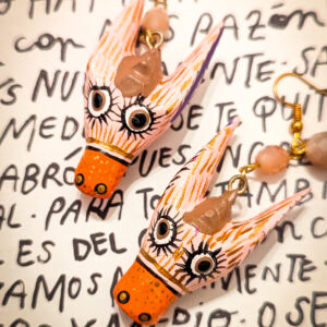 Boucles d’oreilles burro rose