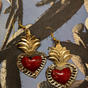 Boucles d’oreilles milagrito rouge