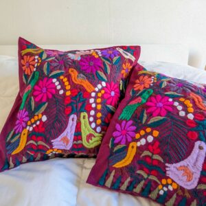 Housse de coussin animalitos prune