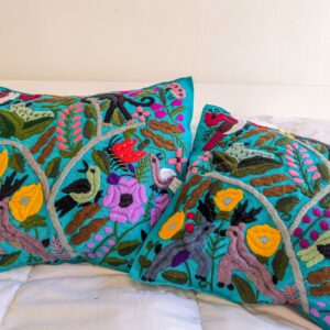 Housse de coussin animalitos vert