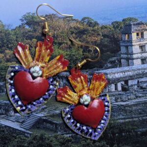 Boucles d'oreilles milagrito violet