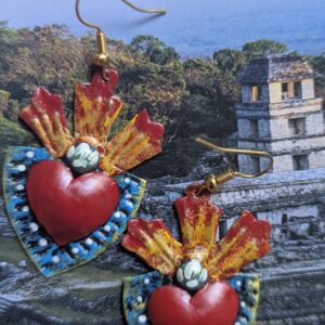 Boucles d'oreilles milagrito bleu
