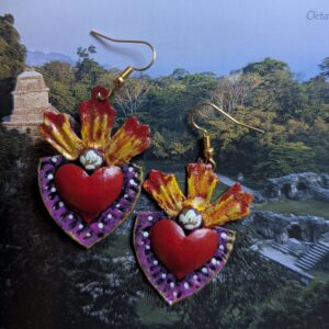 Boucles d'oreilles milagrito rose