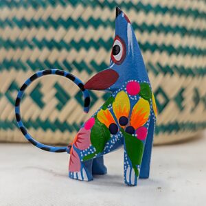 Mini alebrije zorrito bleu