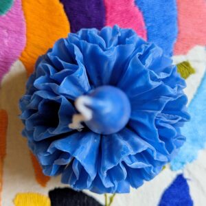 Bougies fleurs blue