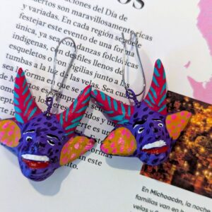 Boucles d’oreilles masque d’Ocumicho