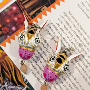 Boucles d’oreilles burrito blanc