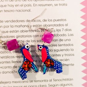 Boucles d'oreille mini alebrije perro