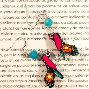 Boucles d'oreille mini alebrije perro noir