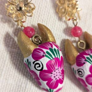 Boucles d’oreilles toro rose