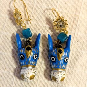 Boucles d’oreilles burrito blue