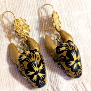 Boucles d'oreilles toro noir