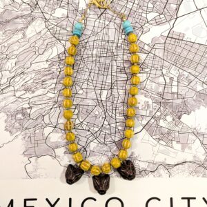 Collier jaguares jaune
