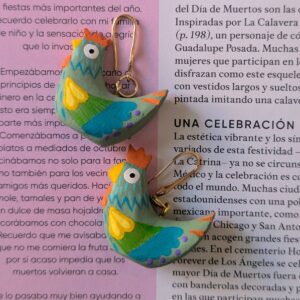 Boucles d'oreilles gallinita vert