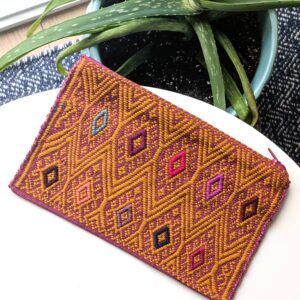 Pochete tisse rose